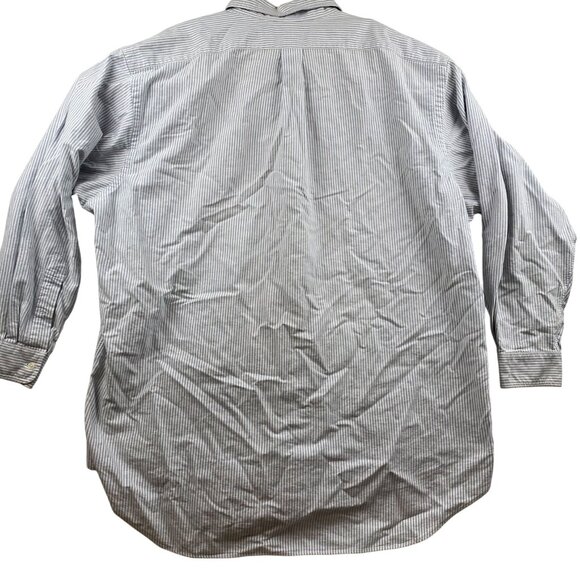 Polo Ralph Lauren Men's Dress Shirt 18 34/35 Yarmouth With Flesh Pony Pinstriped - Picture 2 of 12